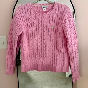 Lilly Pulitzer Pink Cable Knit Sweater